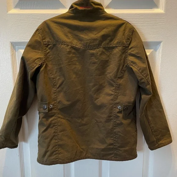 Barbour liberty rose waxed jacket (girls) - Picture 3 of 6